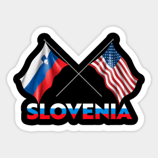 Slovenian Pride Flag T-Design Sticker